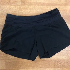 Lululemon black running shorts